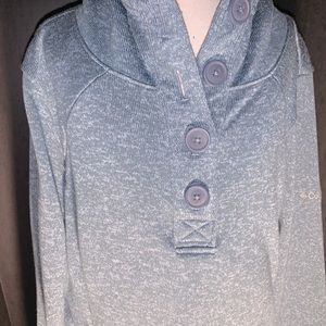 Columbia 1/4 button fleece hoodie